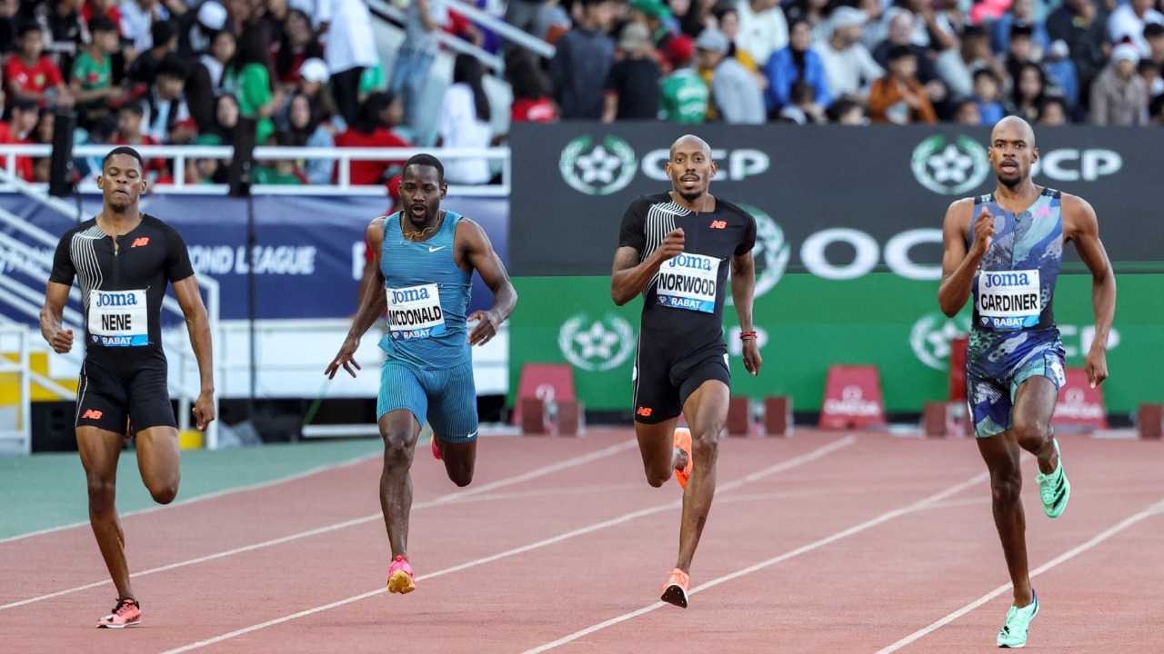 Kerley wins Diamond League 100m in Rabat