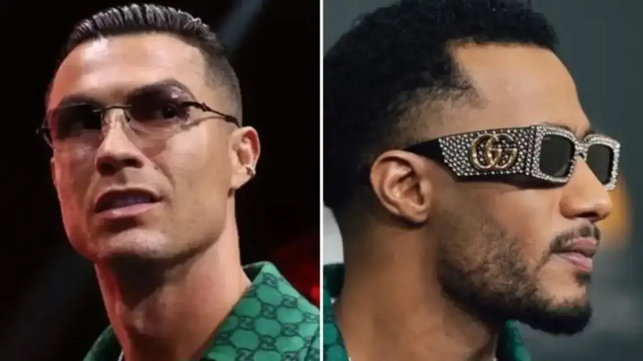 كريستيانو رونالدو يثير الجدل بعد إطلالته المشابهة لمحمد رمضان