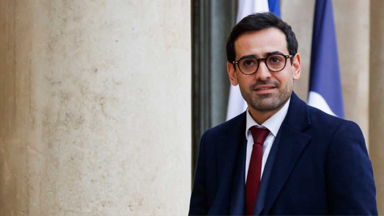 New French foreign minister Stephane Sejourne in Kyiv for his first trip abroad