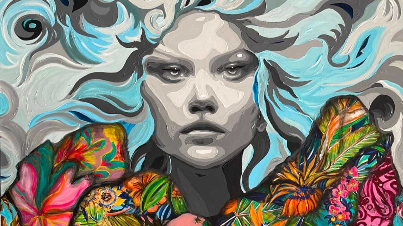 Strength and vulnerability: Lebanese artist Kristel Bechara redefines the duality of Greek goddesses with vivid colors in her new series 'Heart of Chroma'